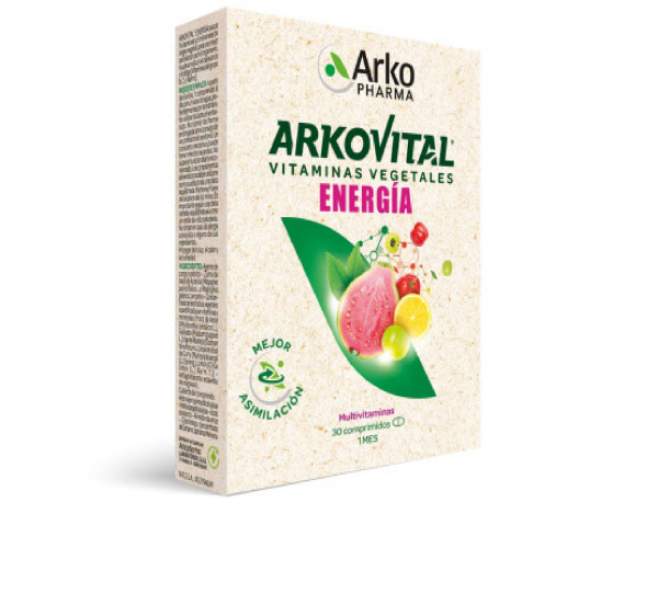 PURA ENERGIA ARKOVITAL 30 COMPRIMIDOS VITAMINAS